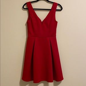 Red Forever21 Cocktail Dress Size S EUC